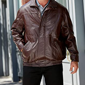 Big and tall leather jacket
