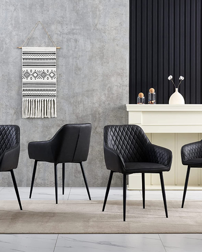 Leather Dining Chairs With Arms