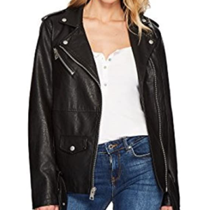 Oversized leather jacket womens