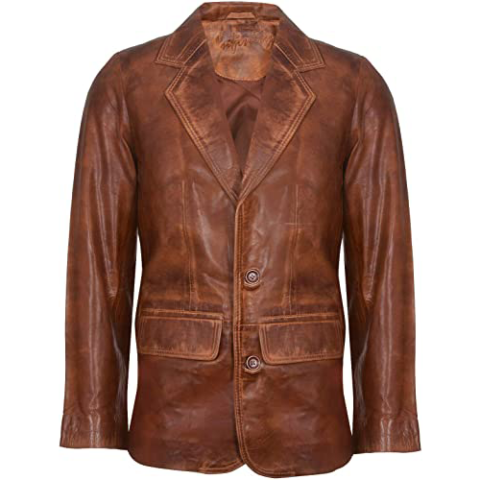 Tan leather jacket mens