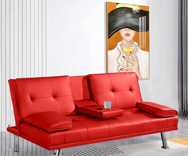 Red Couch Leather